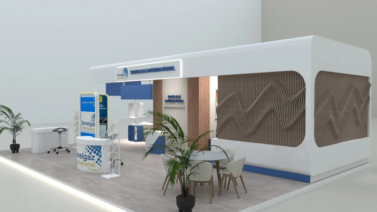 Conception & réalisation d'un stand Personnalisé- SONELGAZ INTERNATIONAL — 1